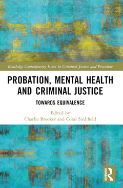 Couverture de l’ouvrage Probation, Mental Health and Criminal Justice