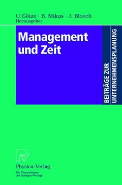 Couverture de l’ouvrage Management und Zeit