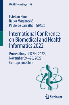 Couverture de l’ouvrage International Conference on Biomedical and Health Informatics 2022