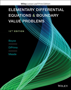 Couverture de l’ouvrage Elementary Differential Equations and Boundary Value Problems