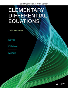 Couverture de l’ouvrage Elementary Differential Equations