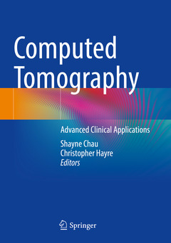 Couverture de l’ouvrage Computed Tomography