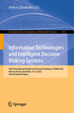 Couverture de l’ouvrage Information Technologies and Intelligent Decision Making Systems