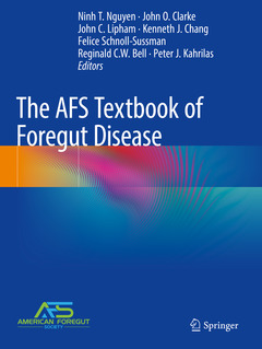Couverture de l’ouvrage The AFS Textbook of Foregut Disease