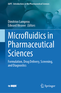 Couverture de l’ouvrage Microfluidics in Pharmaceutical Sciences