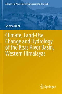 Couverture de l’ouvrage Climate, Land-Use Change and Hydrology of the Beas River Basin, Western Himalayas