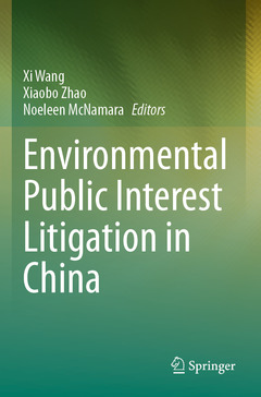 Couverture de l’ouvrage Environmental Public Interest Litigation in China
