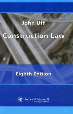 Couverture de l’ouvrage Construction law