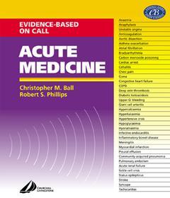Couverture de l’ouvrage Acute medicine. Evidence-based on call