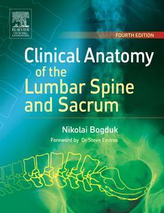 Couverture de l’ouvrage Clinical Anatomy of the Lumbar Spine & Sacrum,