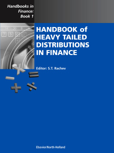 Cover of the book Handbook of Heavy Tailed Distributions in Finance
