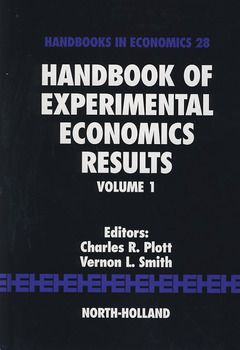 Couverture de l’ouvrage Handbook of Experimental Economics Results
