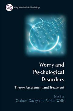 Cover of the book Worry and its Psychological Disorders