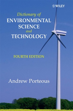 Couverture de l’ouvrage Dictionary of Environmental Science and Technology