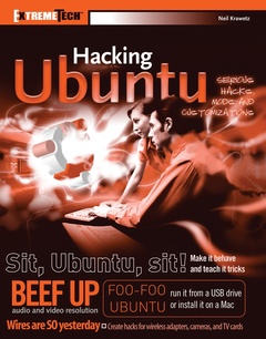 Couverture de l’ouvrage Hacking Ubuntu : serious hacks mods and customizations