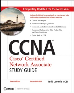 Couverture de l’ouvrage CCNA Cisco Certified Network Associate Study Guide 6th Ed. (exam 640-802) + CD-ROM
