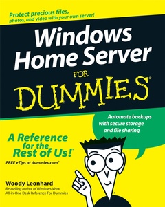 Couverture de l’ouvrage Windows Home Server For Dummies