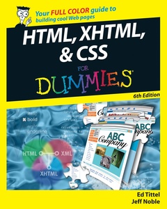 Couverture de l’ouvrage HTML, XHTML & CSS for dummies 