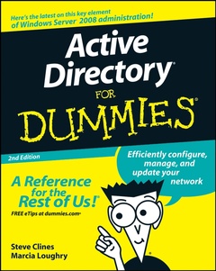 Couverture de l’ouvrage Active Directory For Dummies