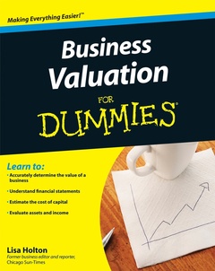 Couverture de l’ouvrage Business Valuation For Dummies