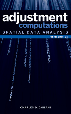 Couverture de l’ouvrage Adjustment computations: spatial data analysis (hardback)