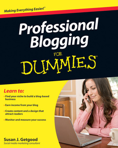 Couverture de l’ouvrage Professional Blogging For Dummies