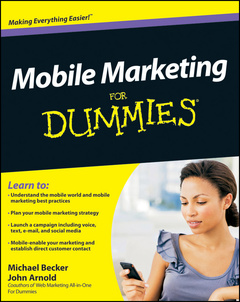 Couverture de l’ouvrage Mobile marketing for dummies®, (paperback)