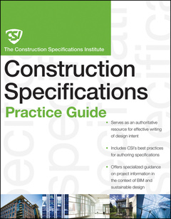 Couverture de l’ouvrage CSI specifications practice guide