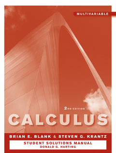 Cover of the book Student Solutions Manual to accompany Calculus: Multivariable 2e
