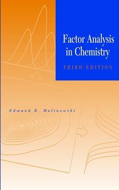 Couverture de l’ouvrage Factor Analysis in Chemistry