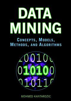 Couverture de l’ouvrage Data mining: concepts, models, methods, and algorithms