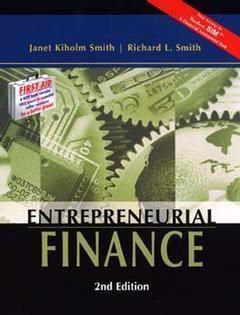 Couverture de l’ouvrage Entrepreneurial finance (harback)