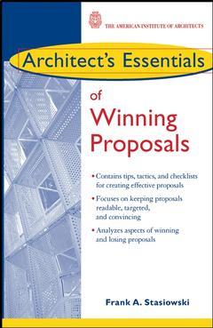 Couverture de l’ouvrage Architect's Essentials of Winning Proposals