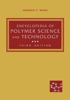 Couverture de l’ouvrage Encyclopedia of polymer science and technology, third edition, part 1, volumes 1-4