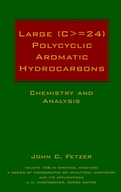 Couverture de l’ouvrage Large (C> = 24) Polycyclic Aromatic Hydrocarbons