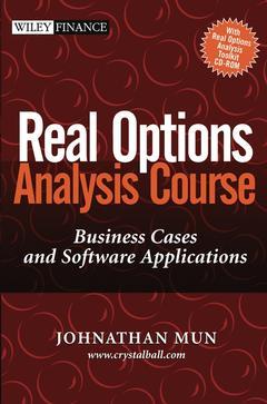 Couverture de l’ouvrage Real options analysis course : business cases and software applications (with real options toolkit software cd-rom)