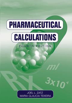 Couverture de l’ouvrage Pharmaceutical calculations