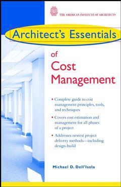 Couverture de l’ouvrage Architect's Essentials of Cost Management