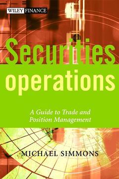 Couverture de l’ouvrage Securities Operations