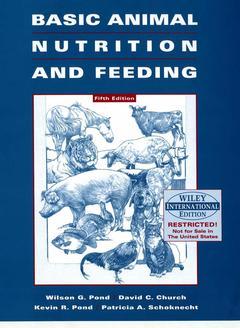 Couverture de l’ouvrage WIE Basic animal nutrition & feeding 
