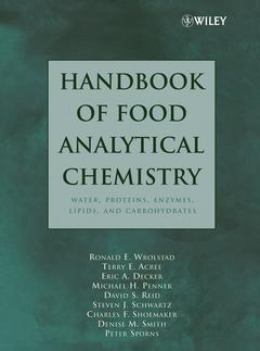 Couverture de l’ouvrage Handbook of Food Analytical Chemistry, Volume 1