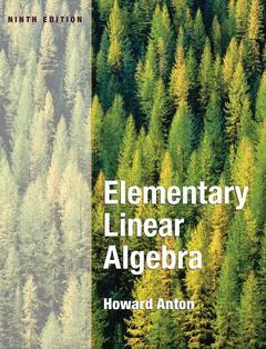 Couverture de l’ouvrage Elementary linear algebra,
