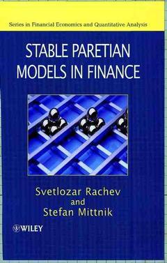 Couverture de l’ouvrage Stable Paretian Models in Finance