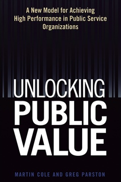 Couverture de l’ouvrage Unlocking Public Value