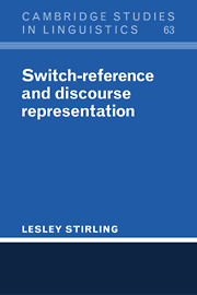 Couverture de l’ouvrage Switch-Reference and Discourse Representation