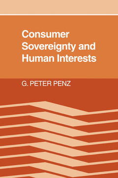 Cover of the book Consumer Sovereignty and Human Interests