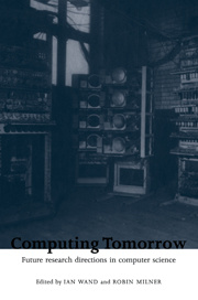Cover of the book Computing Tomorrow