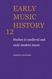 Cover of the book Early Music History: Volume 12