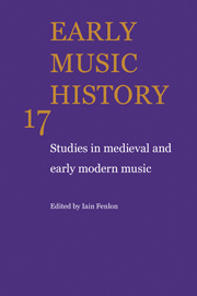 Couverture de l’ouvrage Early Music History: Volume 17