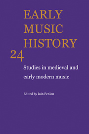 Couverture de l’ouvrage Early Music History: Volume 24